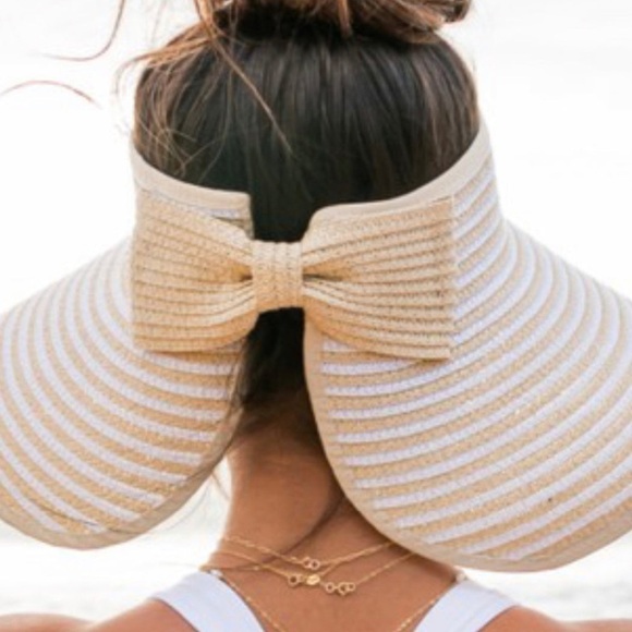 Sun Visor Stripe Hat - Picture 5 of 6